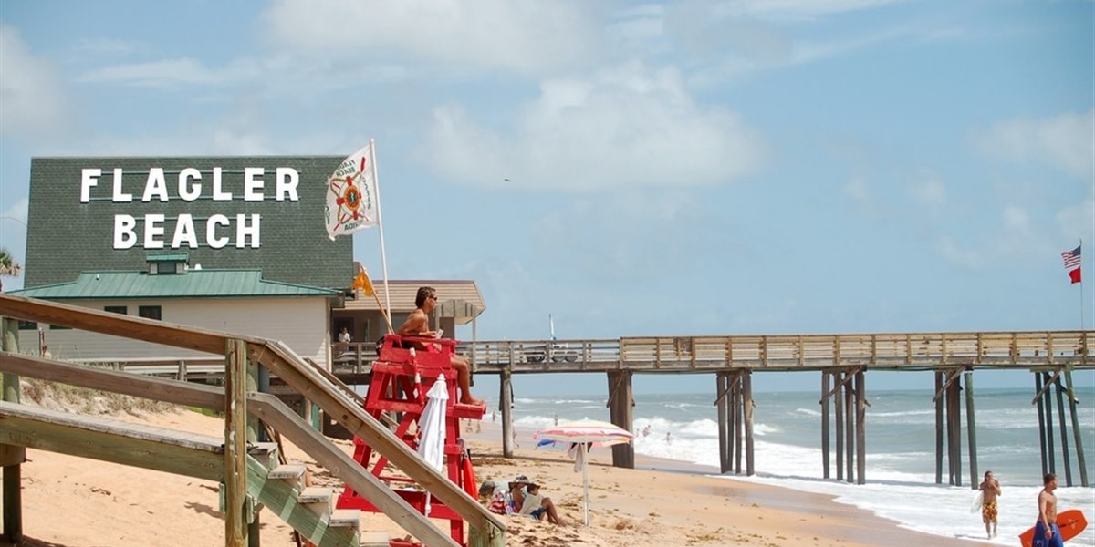 Flagler Beach and the Atlantic coast in Florida